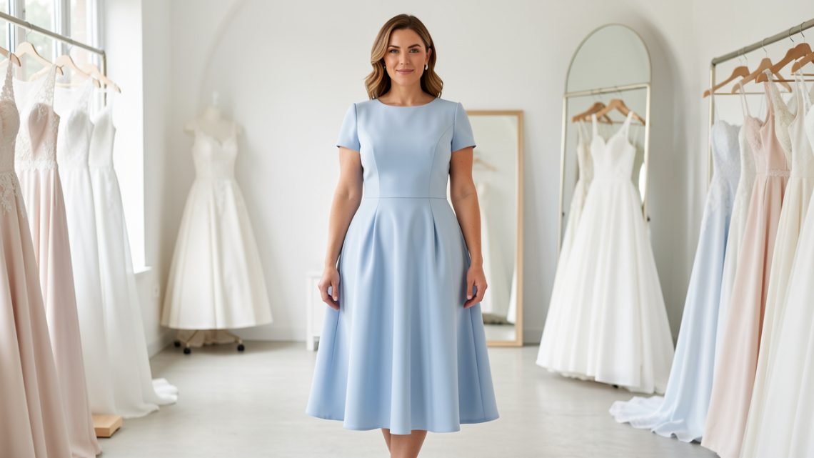 Quelle tenue de mariage choisir avec une morphologie en A ?