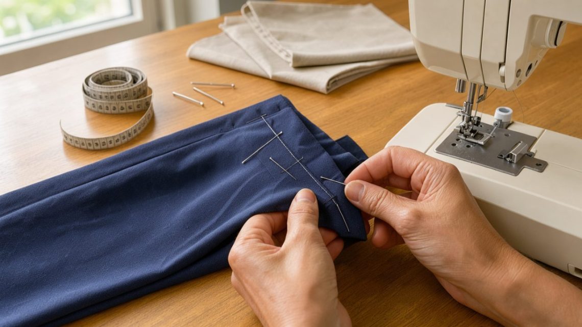 Raccourcir un pantalon : réussir un ourlet net chez soi